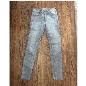 American Eagle faded gray skinny jeans